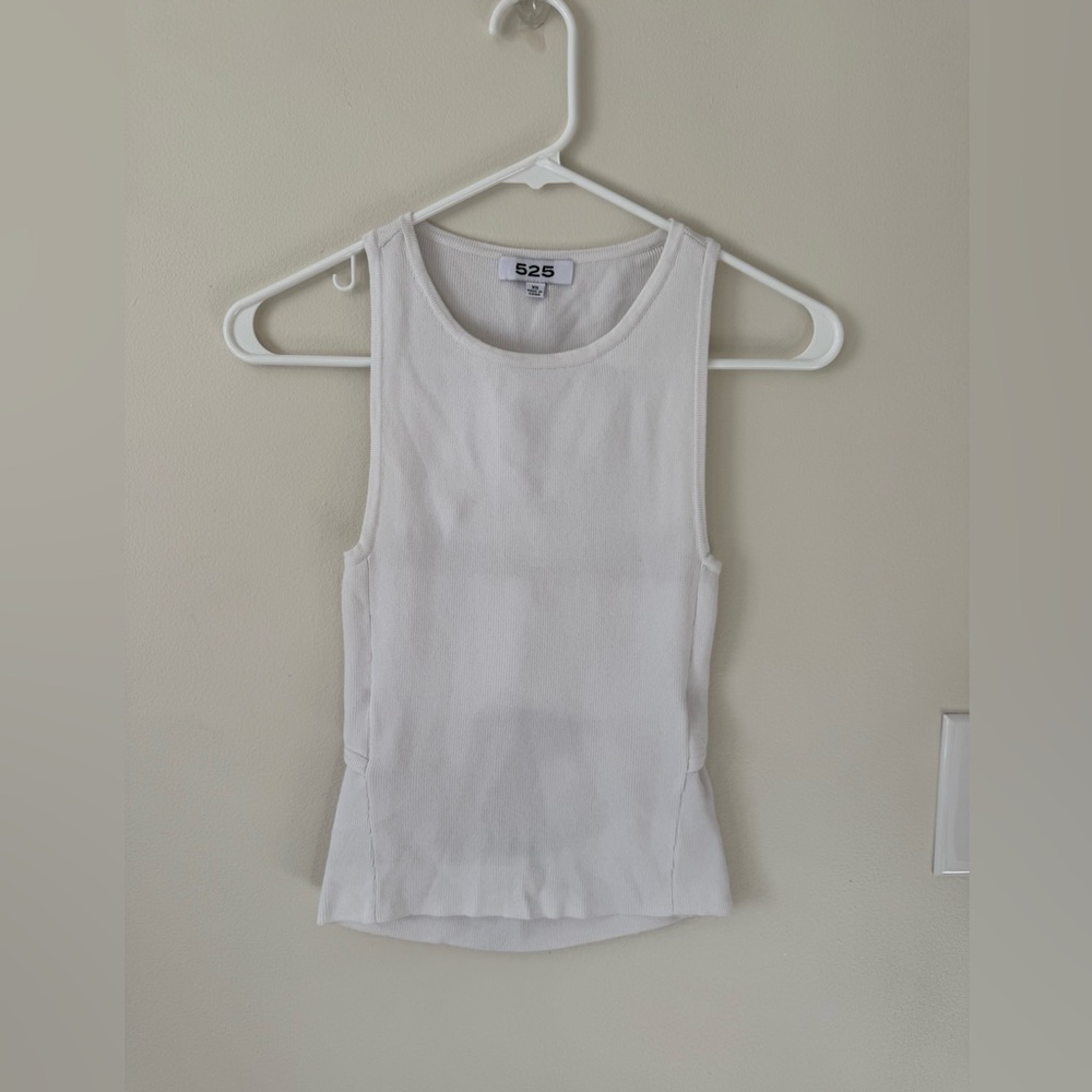 525 America White Tank Top